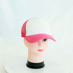 Casquette de baseball personnalisée de haute qualité à 5 panneaux en coton avec logo brodé et filet, casquette de camionneur classique unie, casquette de sport pour hommes - Product Image 3