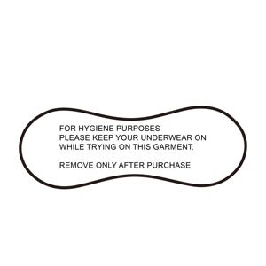 Custom logo Compostable Eco Paper Biogradale Feminine Swim Hygiene Swimwear <b>Sticker</b> - Product Image 3