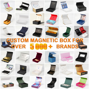 Boîte pliante de luxe sur mesure pour chaussures/vêtements, fermeture magnétique, boîte cadeau pliante - Product Image 6