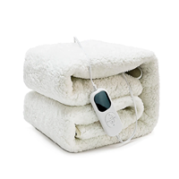Lit de massage SPA électrique professionnel pliable en polaire avec 3 réglages de minuterie et chauffage intégré pour chambre à coucher