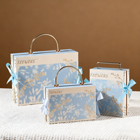 Luxuriöse Schmuckbox mit Magnetverschluss und Metallgriff Kosmetik- und Parfümverpackung Hochwertige Schmuck-Geschenkbox für Hochzeiten