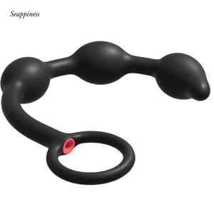 Silicone Anal Pull Beads Prostate Massager Thrusting Ass PlugInflatable ull bead Anal Adult Sex Toys for Woman Man Gay