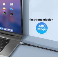 Cable de Carga Rápida 5A para Teléfono Móvil, 100W, Chip E-marker, Antideslizante, para Ordenador IOS e Impresora