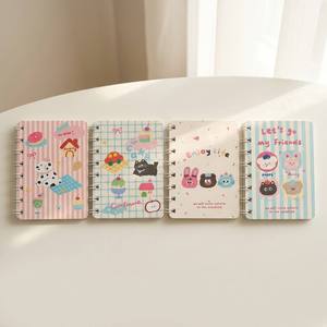 Paquete de 4 Libretas de Bolsillo Miniatura Kawaii con Estampados de Animales y Postres, Bloc de Notas Espiral de 10*8cm para Venta al Por Mayor - Product Image 2