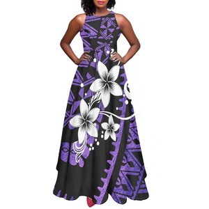 Robe de soirée de forme polynésienne, imprimé Totem, Hibiscus, vêtements pour femmes, mode fabricant chinois, robe de jour de <span class=keywords><strong>naissance</strong></span> - Product Image 3