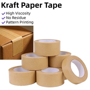 Nastro Adesivo in Carta Kraft di Buona Qualità e Rimovibile, Nastro Gommato Kraft per Negozi e Supermercati - Product Image 1