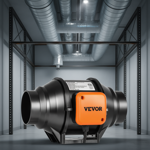 Ventilateur d'extraction en ligne Vevor de 4 pouces avec contrôle de vitesse variable CA, kit soufflant CVC - Product Image 2