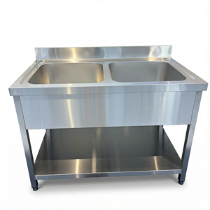 โต๊ะอ่างล้างจานสแตนเลส 3 ช่อง สำหรับร้านอาหาร บาร์ ครัว โรงแรม และบ้าน - Product Image 2