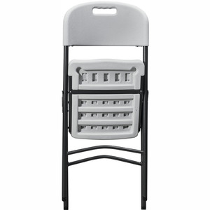 Wholesale Easy Carrying White Plastic Folding Chair Garden Cheap Folding Chairs For Events Plastic