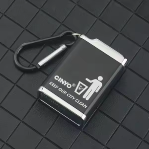 DEBANG Portable <strong>Ashtray</strong> Wholesale Metal Creative Design <strong>Pocket</strong> <strong>Ashtray</strong> With Keychain and Cover for Cigarette Butts - Product Image 3