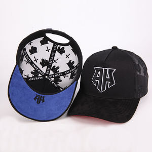 หมวกแก๊ปทรงโค้งคุณภาพสูง ตาข่ายปักลายเต็มใบ ประดับคริสตัล พร้อมปักโลโก้ตามสั่ง - Product Image 3