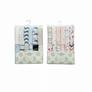 Lot <span class=keywords><strong>de</strong></span> 12 serviettes douces carrées pour la salive et le sueur, assortiment aléatoire <span class=keywords><strong>de</strong></span> serviettes <span class=keywords><strong>de</strong></span> <span class=keywords><strong>bain</strong></span> en coton en forme <span class=keywords><strong>de</strong></span> fleur pour bébés garçons et filles, soins pour bébés en voiture - Grande Vente - Product Image 1