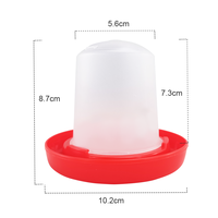 Mangeoire à eau pour poulet de volaille mangeoires et abreuvoirs pour poulet en plastique pour mini oiseau
