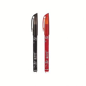 Stylo effaçable thermosensible en plastique bleu et rouge X616, facile à effacer, stylo gel chaud avec gomme pour la correction des marquages - Product Image 4