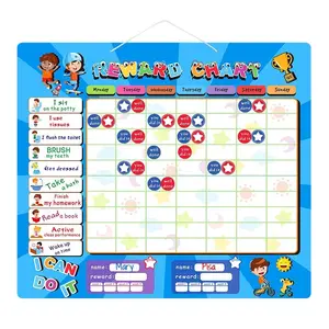 Factory Customized CPSIA Magnetic Educational Toy Reward Star Chart Magnetic My First Daily Weather Calender for kids