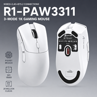 Ratón para Juegos Attack Shark R1 Personalizado, RGB, USB, Óptico, Ergonómico, Accesorios de Computadora, Ratón Inalámbrico para PC