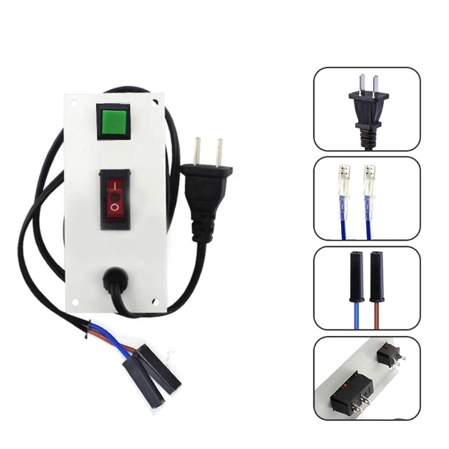 Customizable Metal & Plastic Power Switch Board with Button Switch for Arcade Game Machines and Equipment US Plug