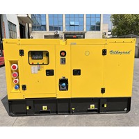 Générateur diesel silencieux jaune triphasé 50 KVA 50KVA 40KW 40 KW ISUZ U