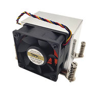 COOLSERVER LGA2011 CS-2011-2U6CA-N Boîtier d'ordinateur Refroidisseur d'air CPU Silencieux Ventilateur en cuivre et aluminium à double roulement à billes Radiateur 95W 12V
