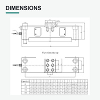 Celda de carga de alta temperatura HCE Schenck Process Weighbeam HC-DWB con sensor de resistencia para básculas de torreta de cazo
