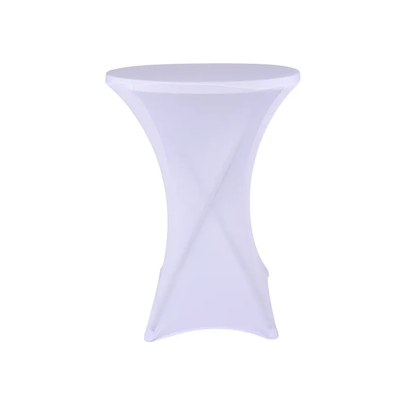 60/70/80cm Cocktail Tablecloth Spandex bar table cover stretch party table cloth Round
