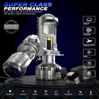 Faro LED Súper Brillante V30 de Alta Potencia 140W 14000LM con Lente de Proyector, Luz Alta y Baja, H1 H4 H7 H11 9005 CANBUS