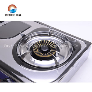 Cuisinière à gaz 2 brûleurs en acier inoxydable, cuisinière à gaz autonome, cuisinière de cuisine manuelle pour usage domestique - Product Image 3