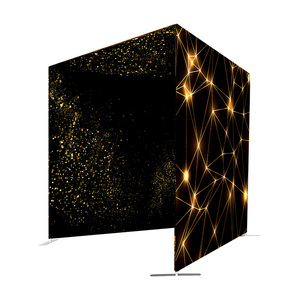 Vente chaude en forme <span class=keywords><strong>de</strong></span> T Fashion Booth Élégant 7.5x7.5ft LED Boîtier Photo Booth <span class=keywords><strong>Fond</strong></span> avec <span class=keywords><strong>d</strong></span>écoration murale pour <span class=keywords><strong>les</strong></span> salons professionnels - Product Image 5