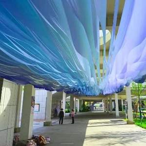 LANJO Cortinas de Techo Onduladas Coloridas, Cortinas de Hilo que se Mueven con el Viento para Decoración de Salones de Bodas y Cumpleaños - Product Image 6