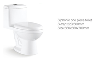 Fabricant Medyag Siphon Sanitaire WC Inodoro Sangle 300mm Allongée Une Pièce Double Chasse Siphonique Toilette