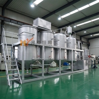 Nouvelle machine professionnelle de raffinage d'huile de palme, équipement de purification d'huile brute de palmiste, technologie de raffinage physique/chaîne chimique