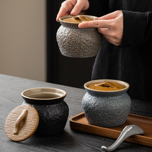 Marmite à soupe, marmite à ragoût <span class=keywords><strong>avec</strong></span> <span class=keywords><strong>couvercle</strong></span>, petit pot à nourriture, pot individuel <span class=keywords><strong>en</strong></span> <span class=keywords><strong>terre</strong></span> cuite, double cuiseur, pot <span class=keywords><strong>en</strong></span> céramique - Product Image 2