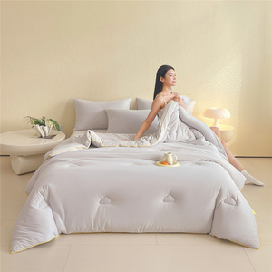 Couverture d'été en fibre de soja ultra douce <span class=keywords><strong>et</strong></span> agréable pour la peau, rembourrée de fibres de polyester, tricotée, design nuageux - Product Image 3