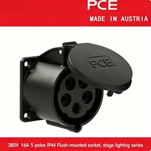 Enchufe, Conector y Tomacorriente Industriales de la Marca PCE Importados de <span class=keywords><strong>Austria</strong></span> para Iluminación de Escenarios, Serie 380V 16A 5 Pines - Product Image 4