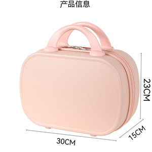 Maleta <span class=keywords><strong>de</strong></span> Viaje Mini <span class=keywords><strong>de</strong></span> 14 Pulgadas con Ruedas, Material ABS, para Cosméticos, con Logotipo Personalizado, <span class=keywords><strong>Precio</strong></span> al por Mayor para Regalo - Product Image 2