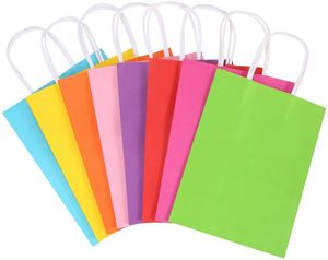 Bolsa de Regalo de Cumpleaños Personalizable con Colores Reutilizables, Bolsa de Papel Brillante para Compras - Product Image 3