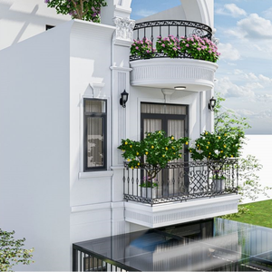 Barandilla <span class=keywords><strong>de</strong></span> <span class=keywords><strong>Hierro</strong></span> Forjado para <span class=keywords><strong>Terraza</strong></span>, Rejilla Protectora, Barandilla <span class=keywords><strong>de</strong></span> <span class=keywords><strong>Hierro</strong></span> Forjado para Exteriores, Escaleras, Puertas y Ventanas, Domo - Product Image 3