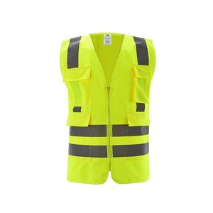เสื้อกั๊กนิรภัยสะท้อนแสง CITICITY แบบมีซิปสำหรับงานก่อสร้างและจราจร พร้อมโลโก้สั่งทำพิเศษ - Product Image 2