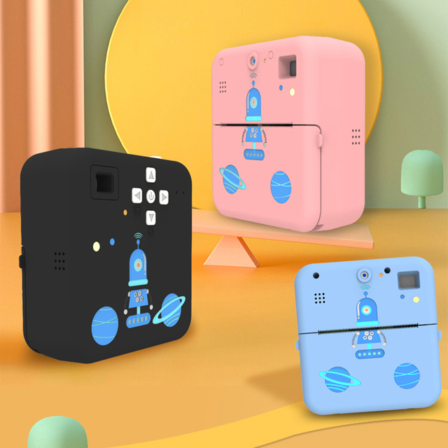 Kids Instant Thermal Photo Paper Print Digital Camera Toy Mini Sports Photography Video Heat Sensitive Cameras for Children