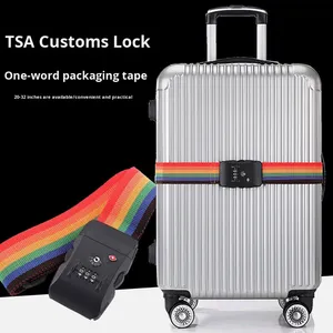 Sangles de sac de voyage réglables avec logo personnalisé, sangles de <span class=keywords><strong>valise</strong></span>, sangles de bagages, <span class=keywords><strong>cadenas</strong></span> à combinaison TSA, <span class=keywords><strong>sangle</strong></span> de bagages - Product Image 2