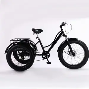 Sıcak satış kaliteli kargo bisiklet yağ lastik pedalı bisiklet 3 tekerlekler 20 inç 24 inç üç tekerlekli bisiklet