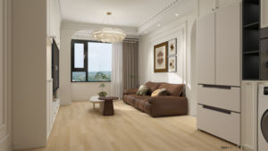 Suelo vinílico impermeable ATT con 100% PVC virgen antideslizante en rollo para hoteles, villas, apartamentos, etc. - Product Image 2