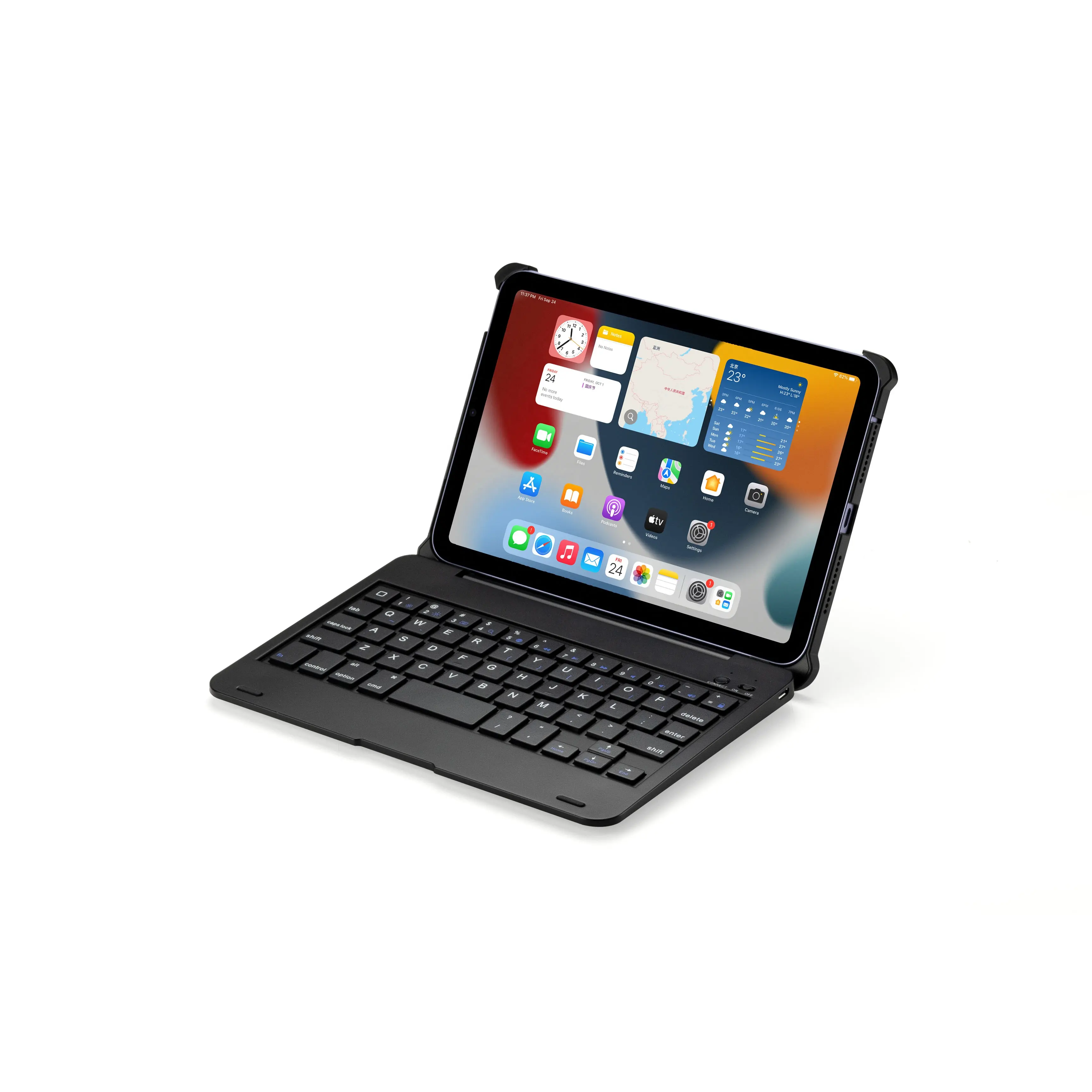 Новое поступление 8,3 дюймов перезаряжаемая мини клавиатура беспроводная клавиатура с подсветкой чехол для iPad Mini 6