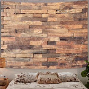 Tapiz de pared de madera rústica Vintage Country Farmhouse Design Brown Woods Barn Wall Hanging Farm Cabin Barn Door Tablón primitivo - Product Image 4
