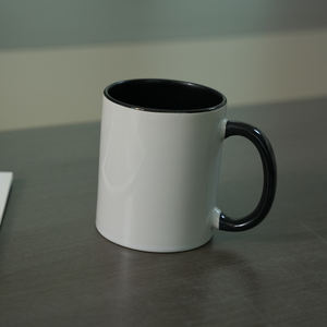 Mug à café en céramique de 11 oz avec bord intérieur coloré, mug à sublimation pour impression - Product Image 2
