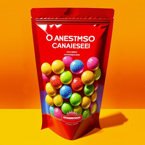 Custom Printed Zipper Moisture Proof Stand up Pouch Snack Nut Cookie Candy Mylar Bag Packaging - Product Image 4