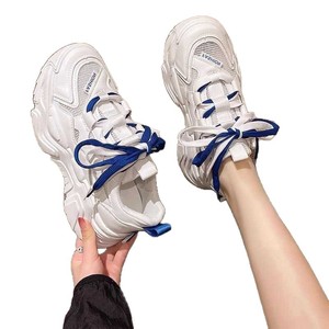 Zapatos deportivos de mujer de alta calidad con suela gruesa, transpirables y resistentes al desgaste, con cordones, para todas las estaciones, cómodos para caminar. - Product Image 1
