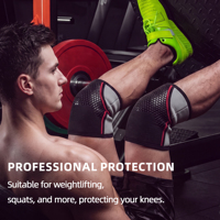 Nouvelle genouillère en néoprène personnalisée de 7 mm, antidérapante, à compression, pour les squats, la musculation et l'entraînement en salle de sport