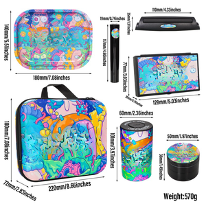 Equipo para fumar galletas populares transfronterizos, juego de báscula electrónica, fumador, bandeja para cigarrillos, aspiradora, conveniente - Product Image 5