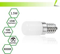 LOHAS Ampoule de nuit LED C7 S6, équivalent d'ampoules de 15 watts (1.5W), mini ampoule LED pour éclairage intérieur